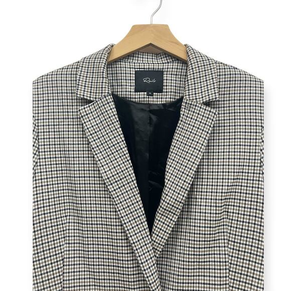 Rails Lightweight Double Breasted Jac Blazer in Honey Plaid size Medium - Picture 2 of 8